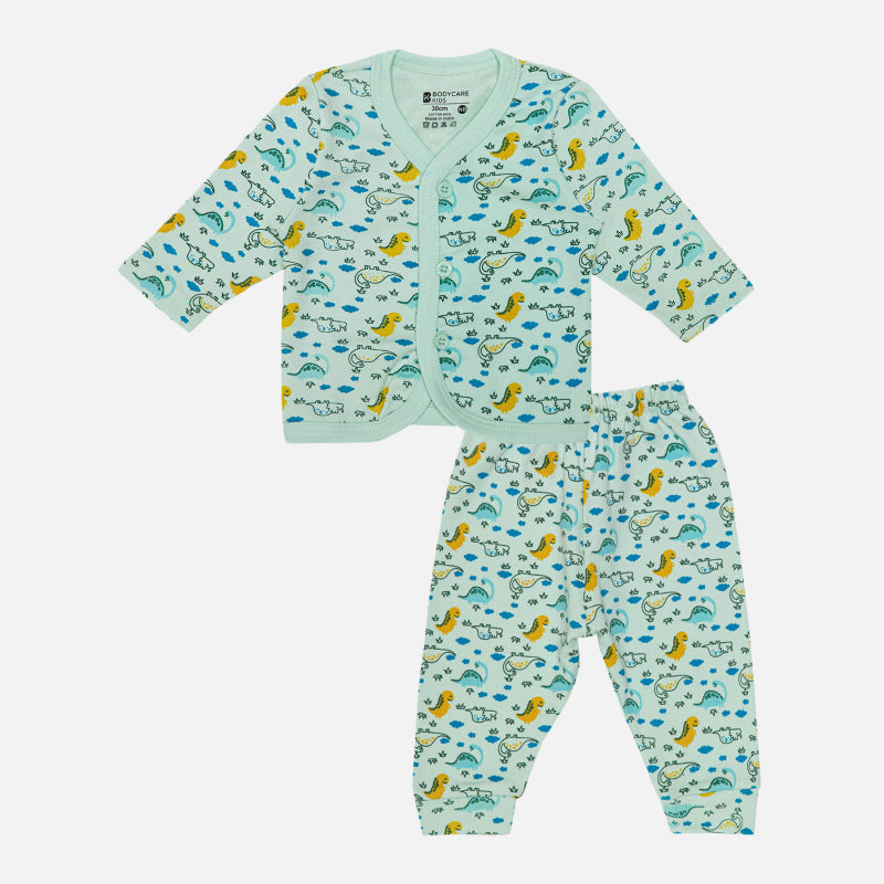 Bodycare Baby Pajami Suit Front Open Full Sleeves Assorted