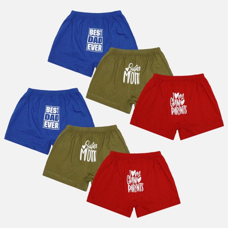 Bodycare Unisex Baby Trunks Solid Pack of 6 - Assorted