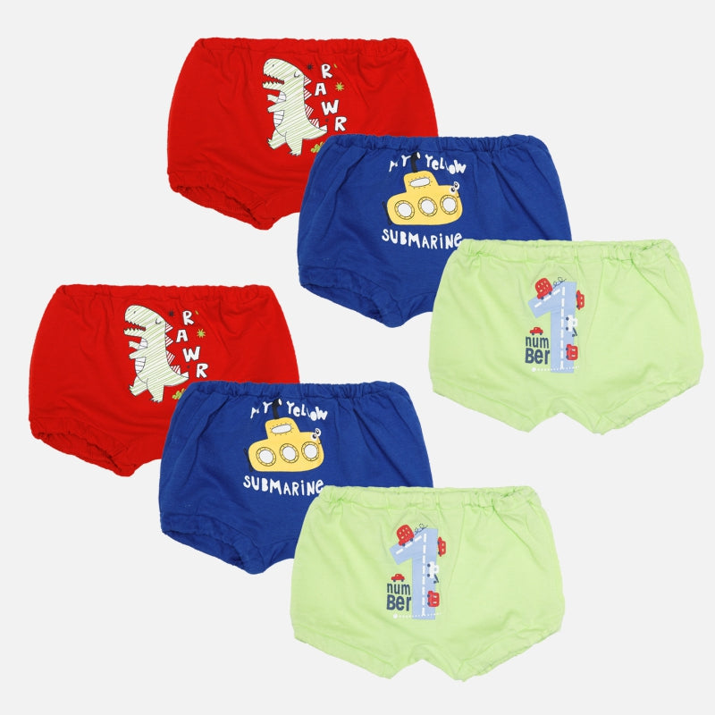 Bodycare Boys Trunks Solid Pack of 6 - Assorted