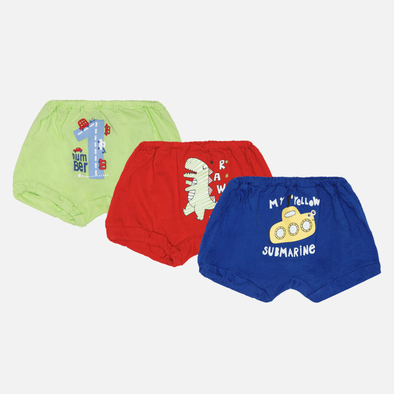 Bodycare Boys Trunk Solid Assorted Pack of 3