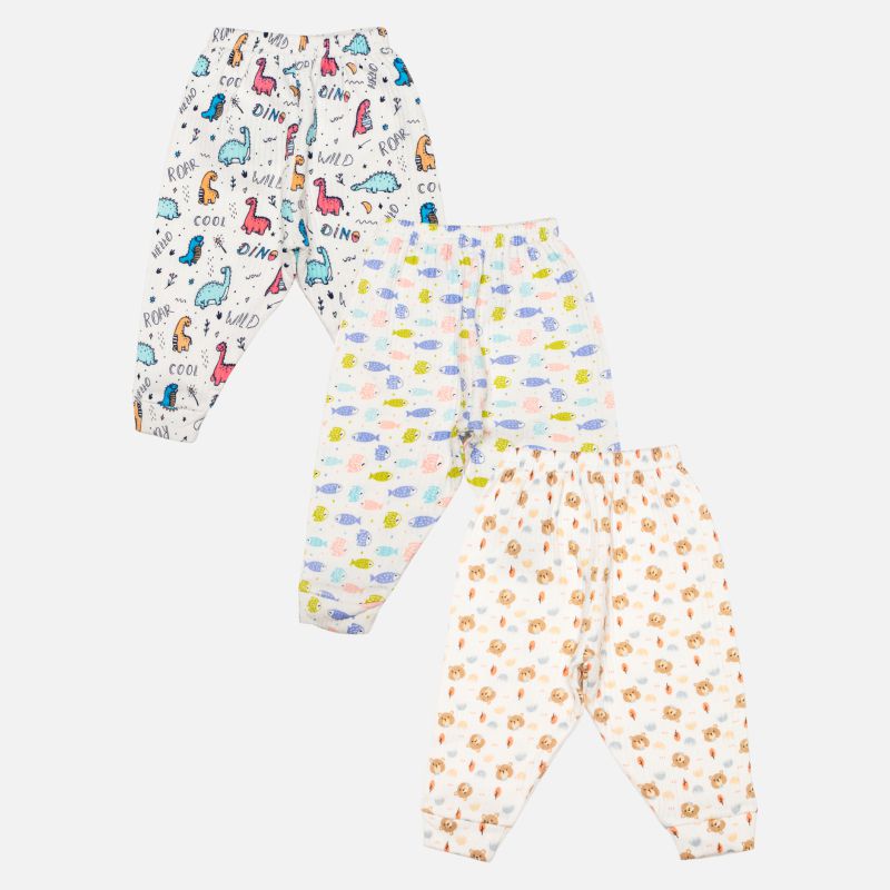 Bodycare Unisex Thermal Pajami Pack Of 3 - Assorted