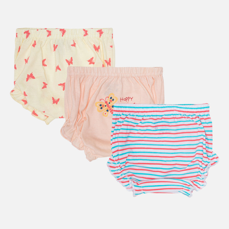 Bodycare Girls Panties Solid Assorted Pack Of 3