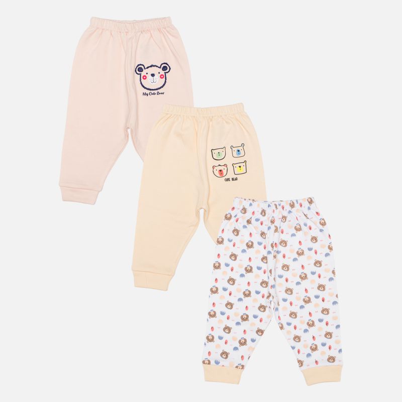 Bodycare Boys Pajami Solid - Pack Of 3 - Assorted