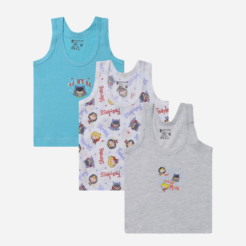 Bodycare Unisex Baby Round Neck Sleeveless Vest Pack Of 3