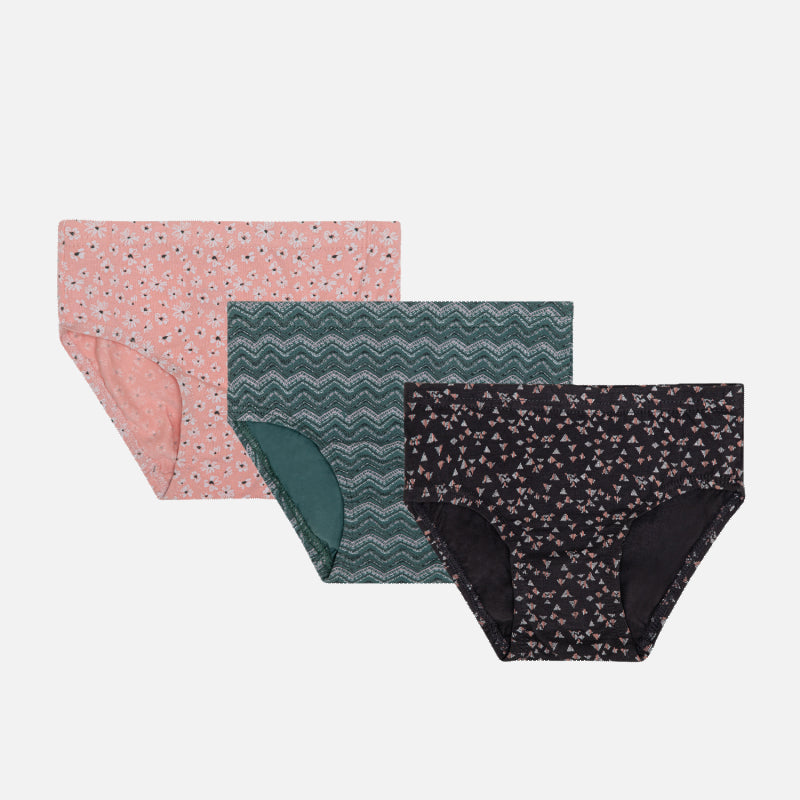 Bodycare Cotton Panties for Girl's (Pack of_3) Solid Hipster Panty