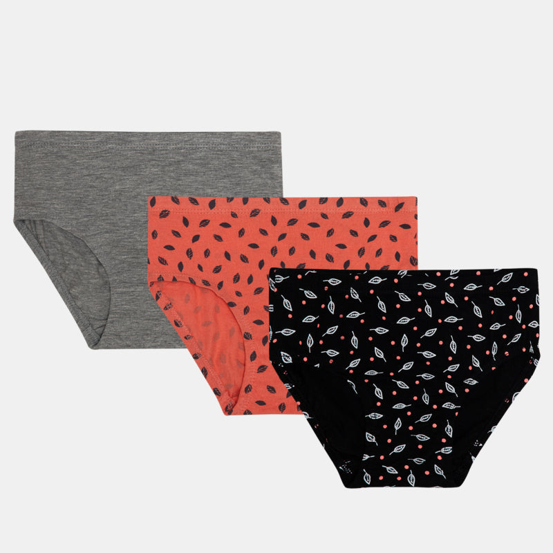 Bodycare Cotton Panties for Girl's (Pack of_3) Solid Hipster Panty