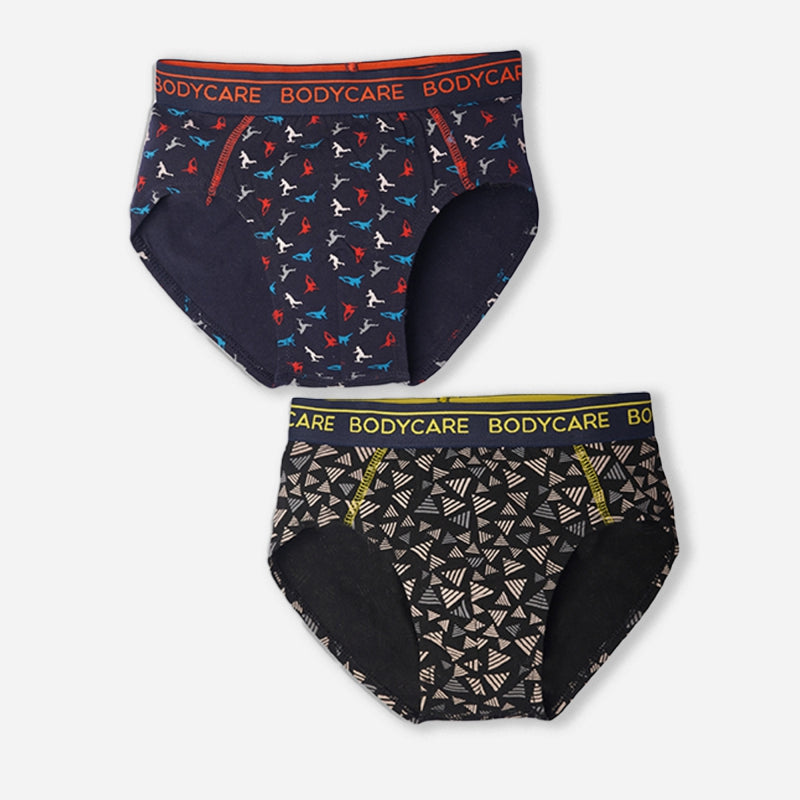 Bodycare Boys Brief Black & Navy Pack Of 2