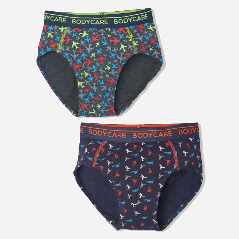 Bodycare Boys Brief Navy & Anthra  Pack Of 2