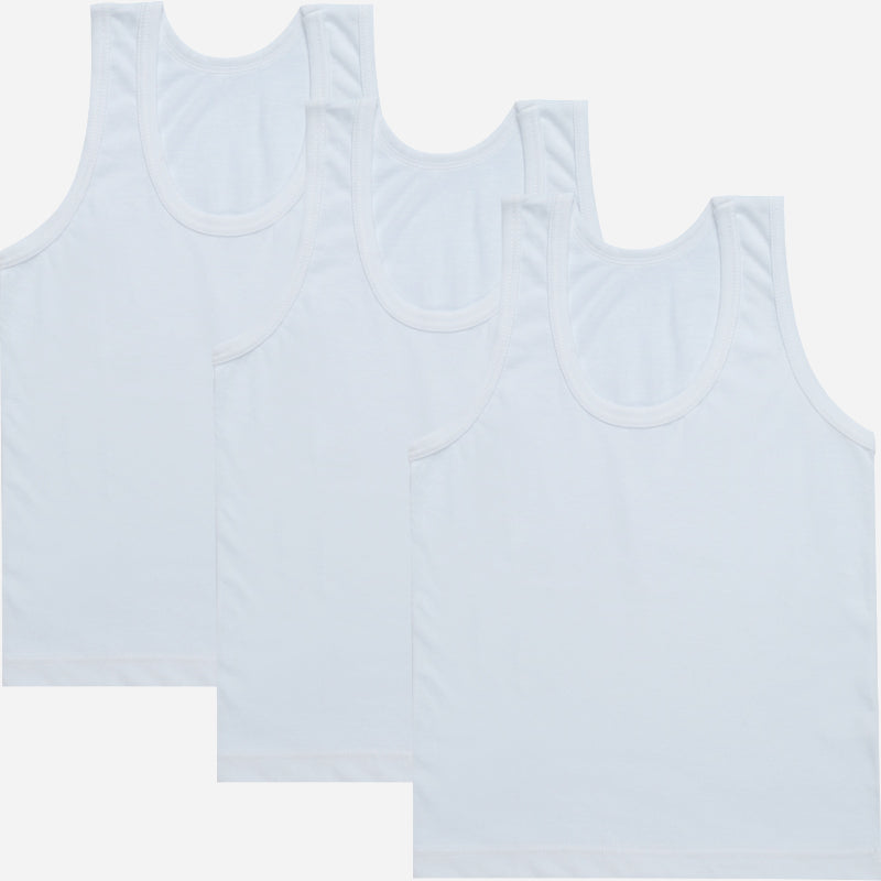Bodycare Boys Vest Round Neck Sleeveless Pack Of 3