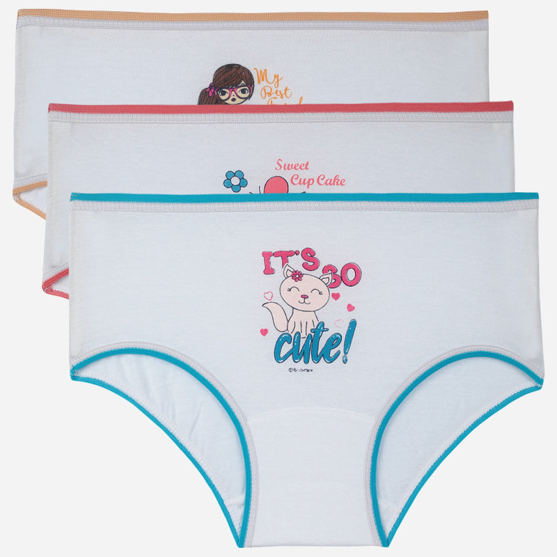 Bodycare Girls Panty Solid Pack Of 3