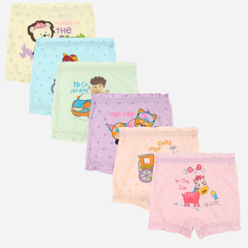 Bodycare Unisex Printed  Bloomer Pack Of 6