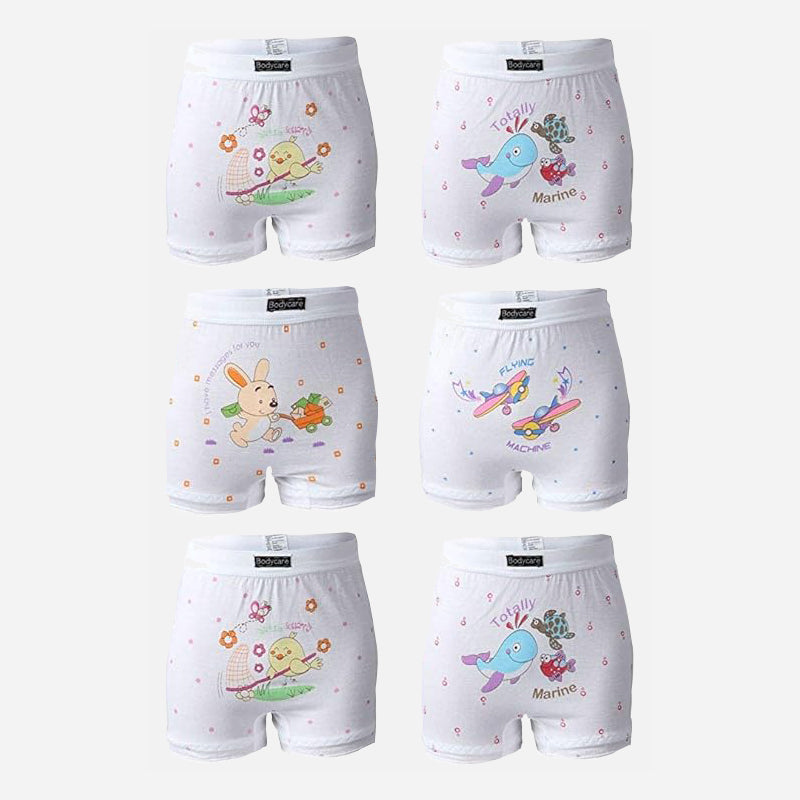Bodycare Unisex Bloomer | Lycra Waistband | Assorted | Pack Of 6