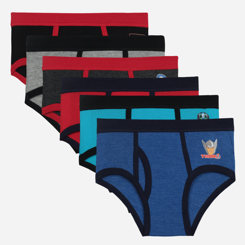 Bodycare Mickey & Friends Boys Brief | Lycra Waistband | Assorted | Pack Of 6