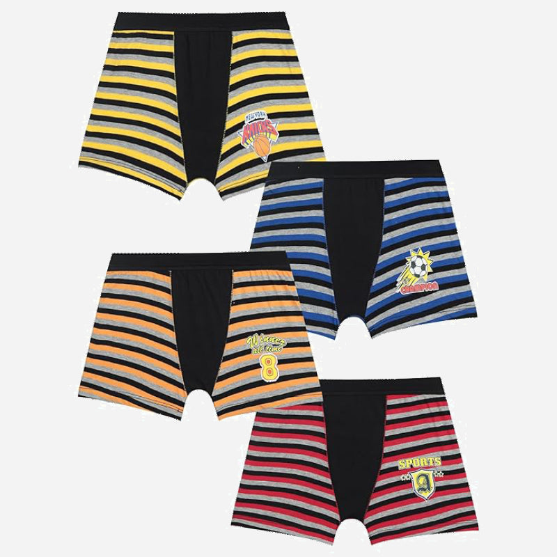 Bodycare Boys Trunk | Lycra Waistband | Assorted | Pack Of 4