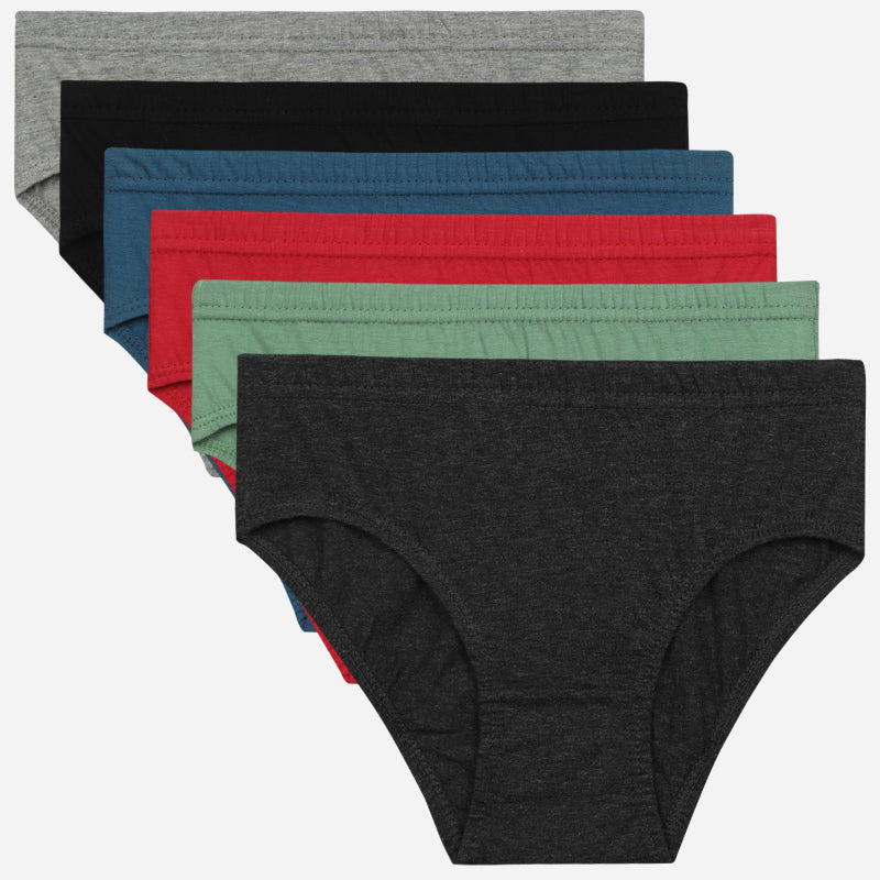 Bodycare Boys Cotton Brief Solid Pack Of 6