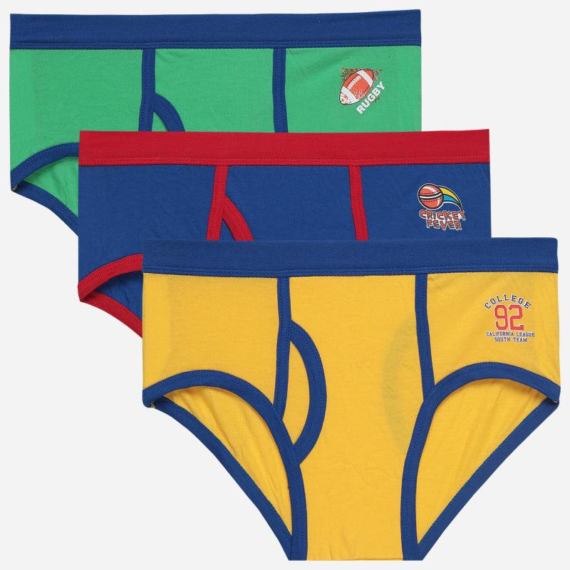 Bodycare Boys Brief Solid | Lycra Waistband | Pack Of 3