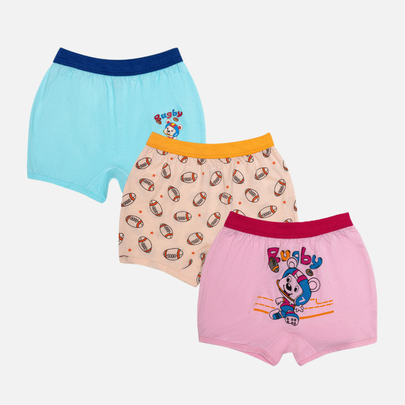 Bodycare Unisex Bloomer Underwear Solid Assorted | Lycra Waistband | Pack Of 3