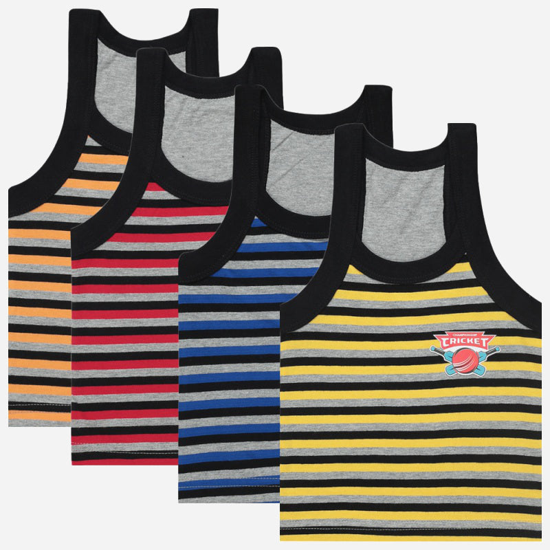 Bodycare Boys Vest Round Neck Sleeveless Pack Of 4