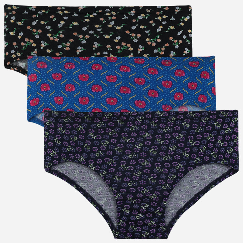 Bodycare Girls Panty Self Design Pack Of 3