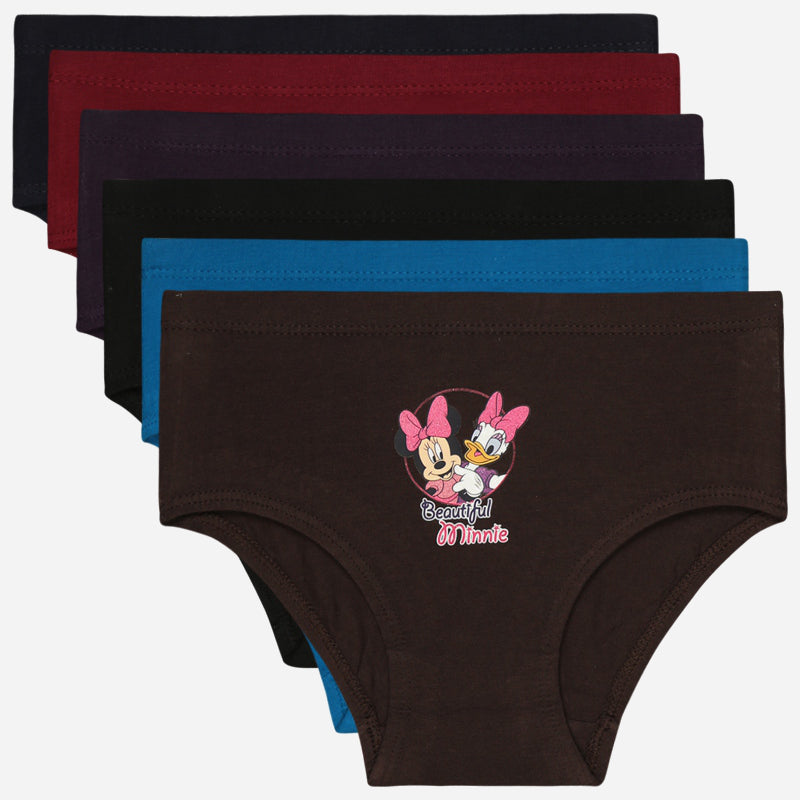 Bodycare Girls Minnie & Friends Printed Panty Pack Of 6