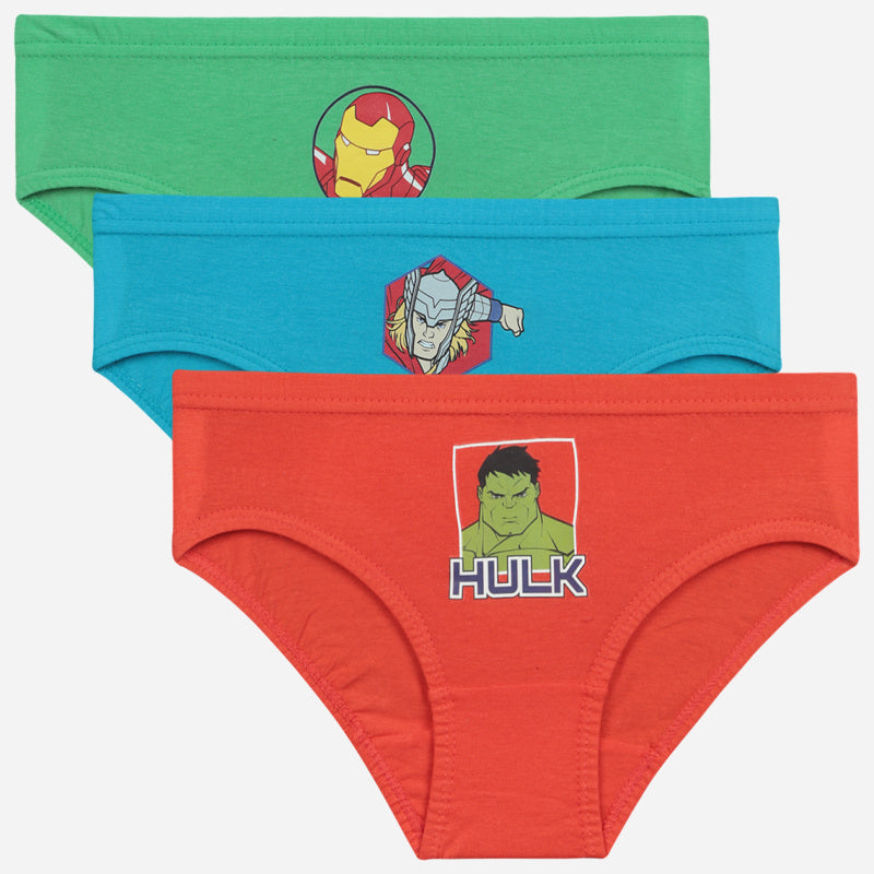 Bodycare Avengers Boys Brief Solid Pack Of 3