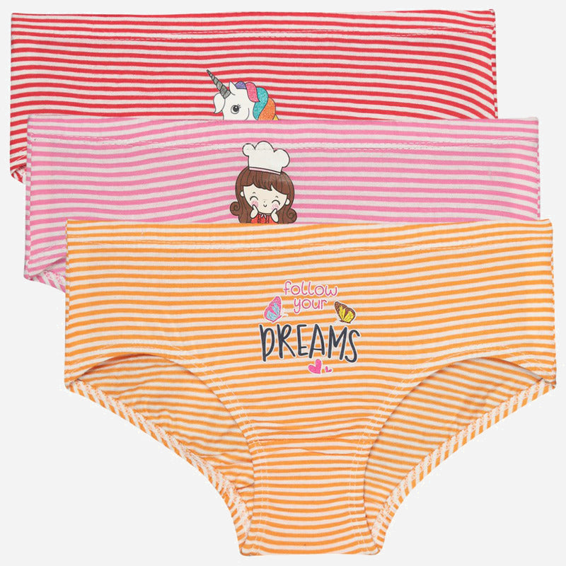 Bodycare Girls Striped Panty Pack Of 3