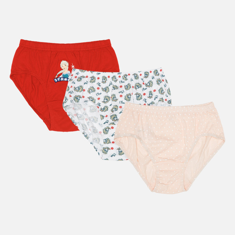 Bodycare Girls Panties Solid Pack of 3 - Assorted