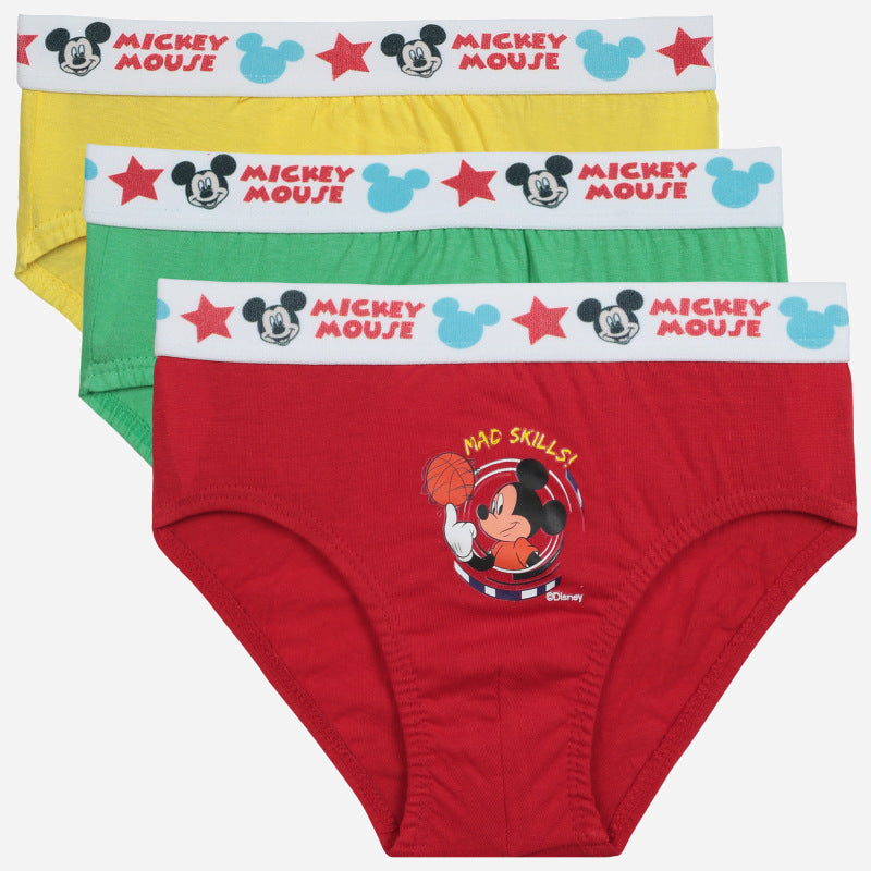 Bodycare Mickey & Friendss Boys Brief Solid Pack Of 3