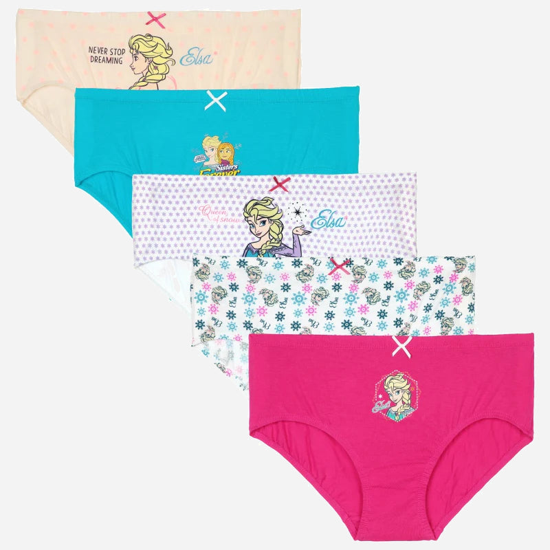 Bodycare Frozen Girls Panty Solid Pack Of 5
