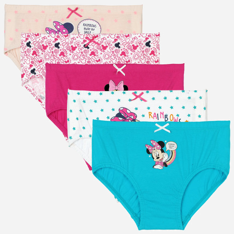Bodycare Minnie & Friends Girls Panty Solid Pack Of 5