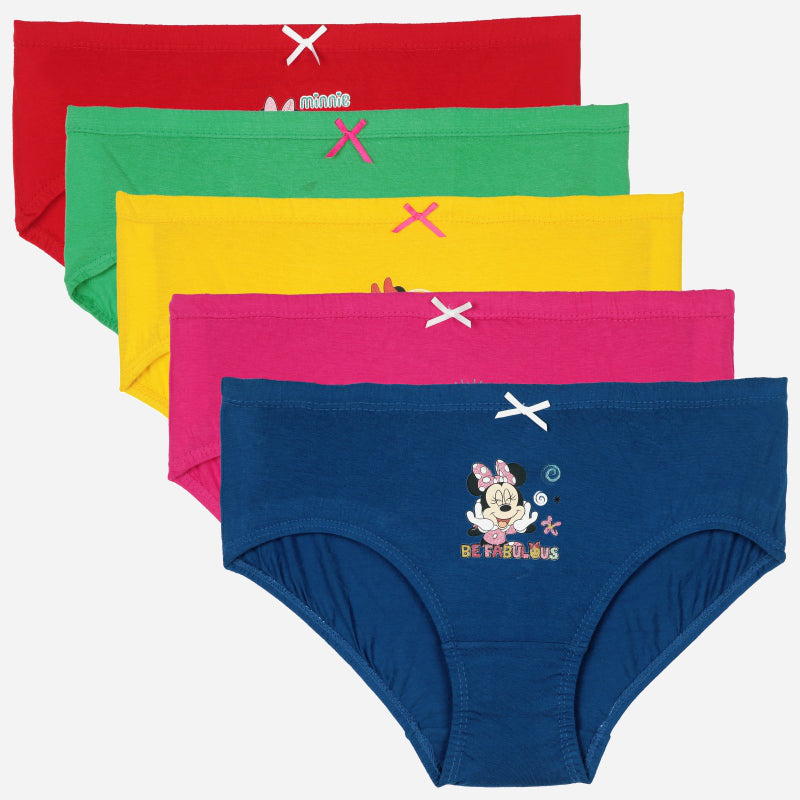 Bodycare Minnie & Friends Girls Panty Solid Pack Of 5