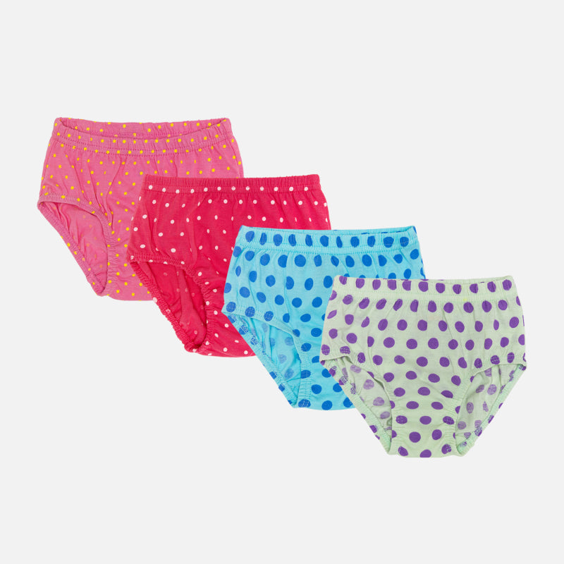 Bodycare Girls Panties for all day comfort super streachable Solid Assorted Pack Of 4