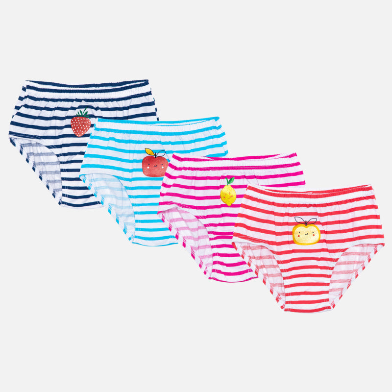 Bodycare Girls Panties for all day comfort super streachable Solid Assorted Pack Of 4