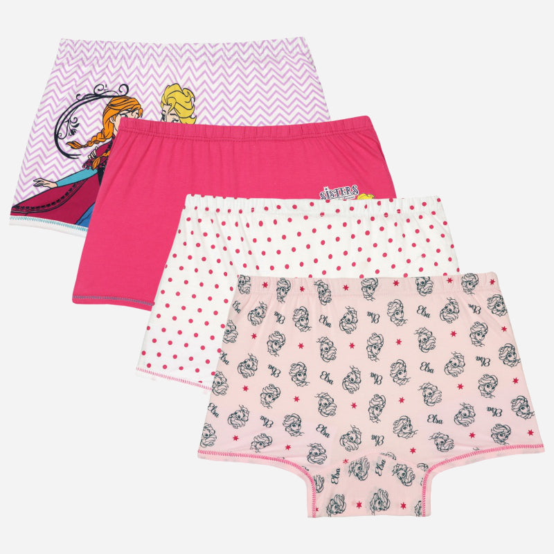Bodycare Frozen Girls Boyshorts Solid Pack Of 4