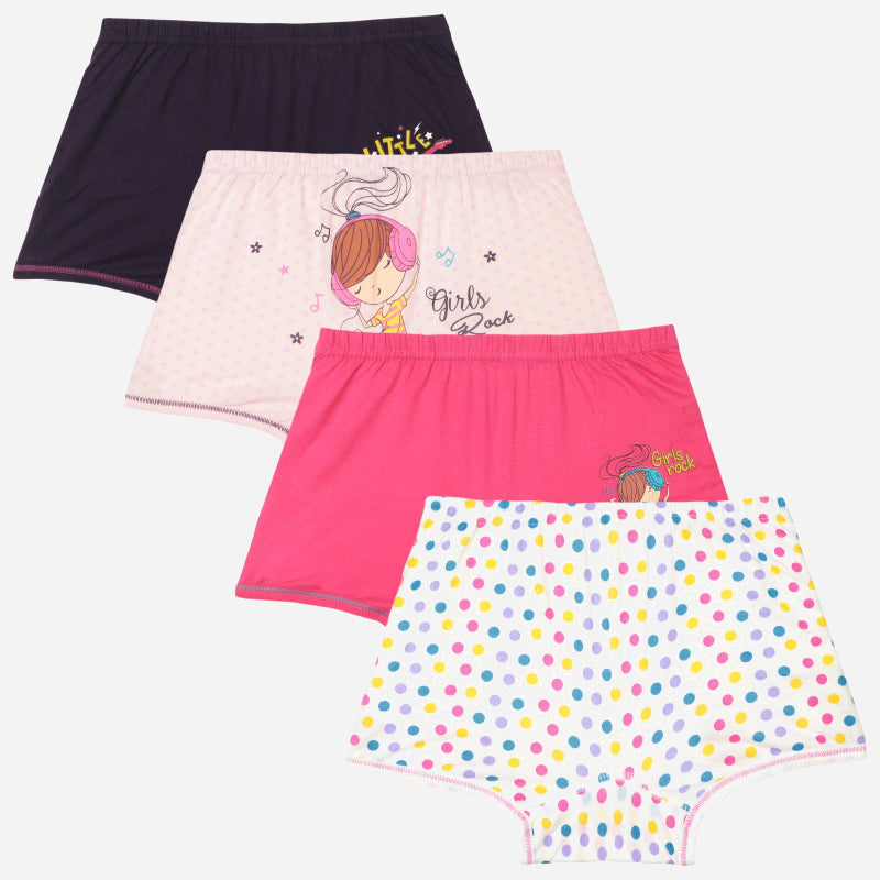 Bodycare Girls Boyshorts Solid Pack Of 4