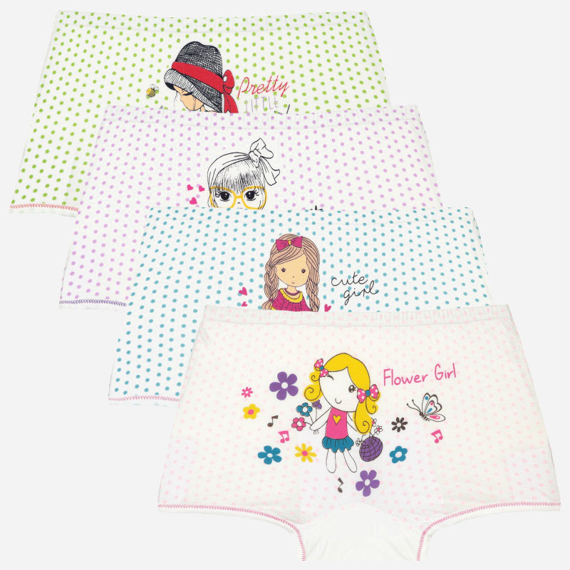 Bodycare Girls Boyshorts Solid Pack Of 4
