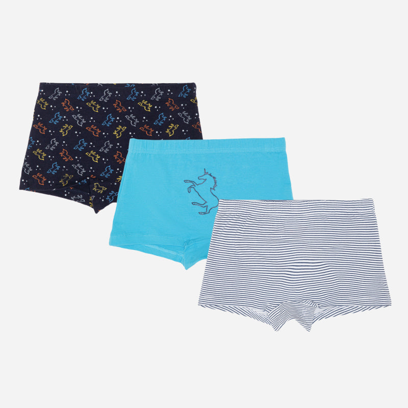 Bodycare Girls Boyshorts Solid Pack of 3 - Assorted