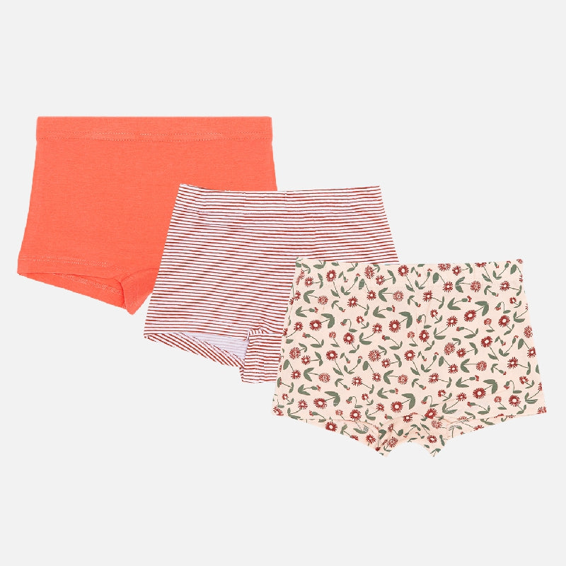 Bodycare Girls Boyshorts Solid Assorted | 100% Cotton | Pack Of 3