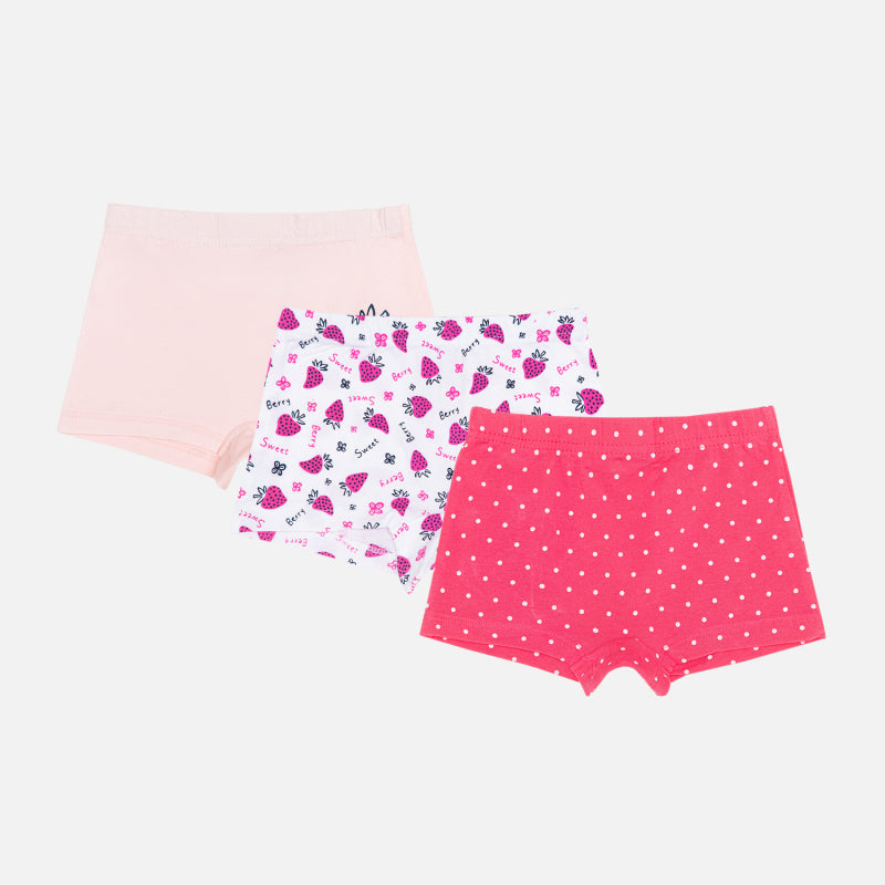 Bodycare Girls Boyshorts Solid Assorted | 100% Cotton | Pack Of 3