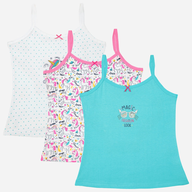 Bodycare Girls Vest Sleeveless Pack Of 3