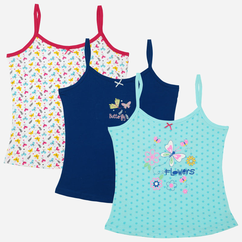 Bodycare Girls Vest Sleeveless Pack Of 3