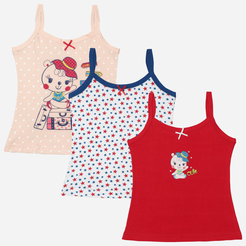 Bodycare Girls Vest Sleeveless Pack Of 3