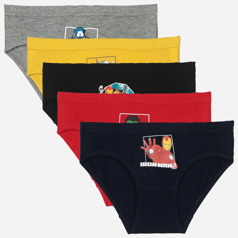 Bodycare Avengers Boys Brief Solid Pack Of 5