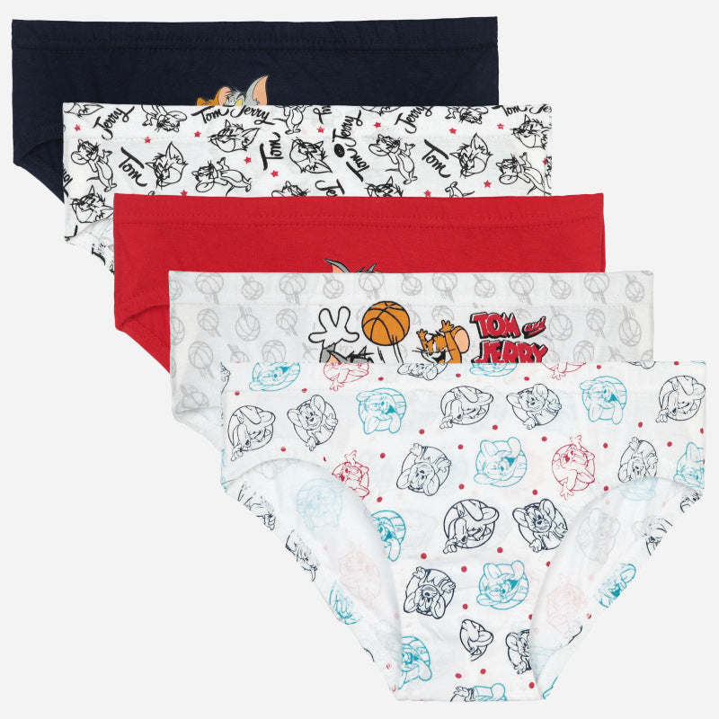 Bodycare Tom & Jerry Boys Brief Solid Pack Of 5