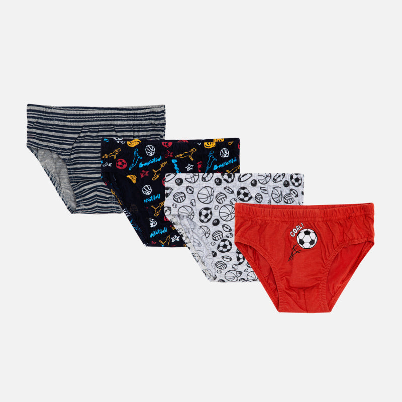 Bodycare Boys Brief for all day comfort Assorted Pack Of 4