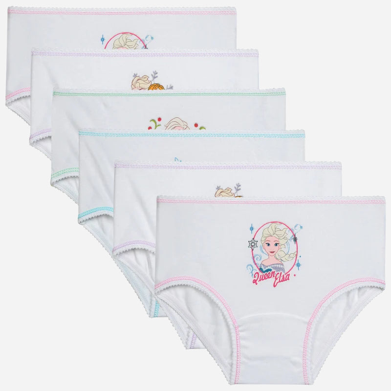 Bodycare Frozen Girls Cotton Panty Solid Pack Of 6