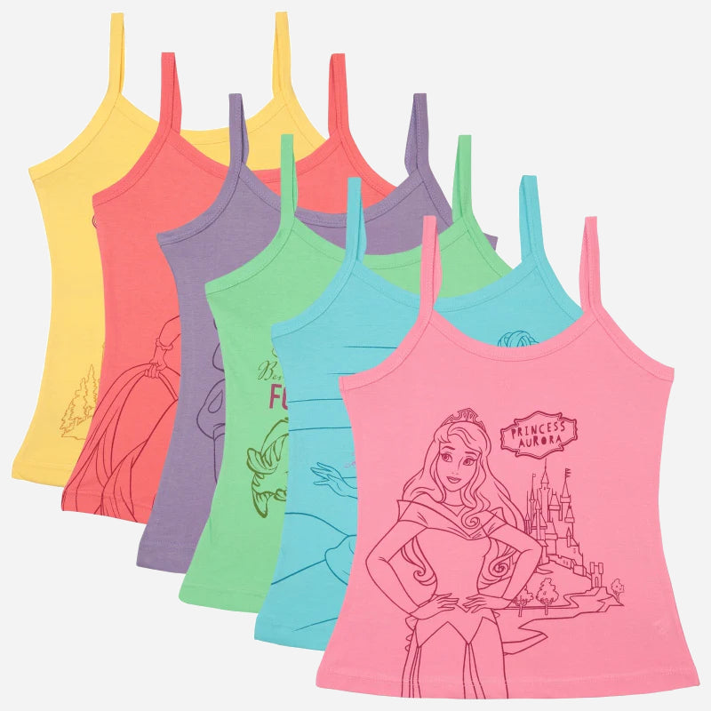 Bodycare Princess Girls Vest Pack Of 6