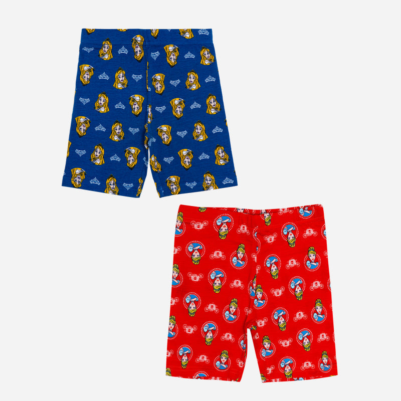 BODYCARE Girl's Premium Cotton Shorts Pack of 2 (Color & Print May Vary)