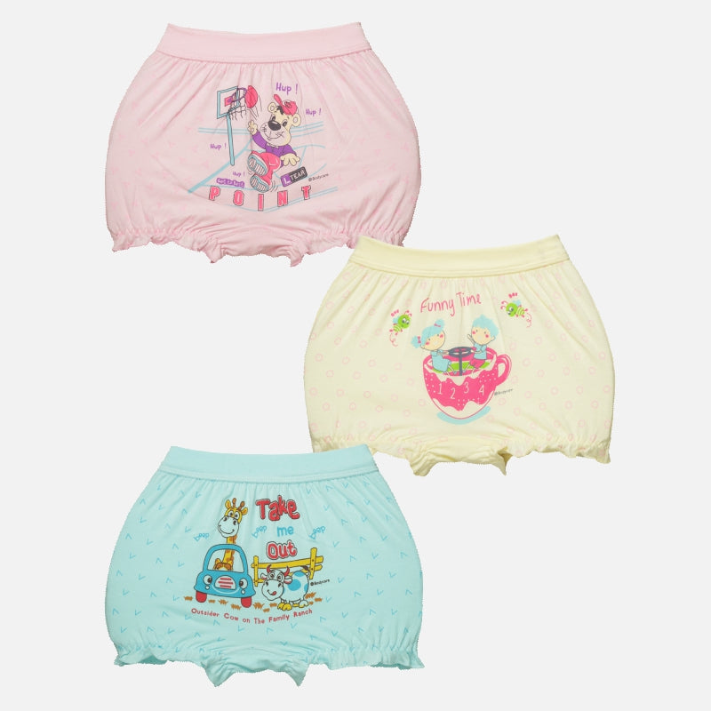 Bodycare Unisex Bloomer | Lycra Waistband | Assorted | Pack Of 3