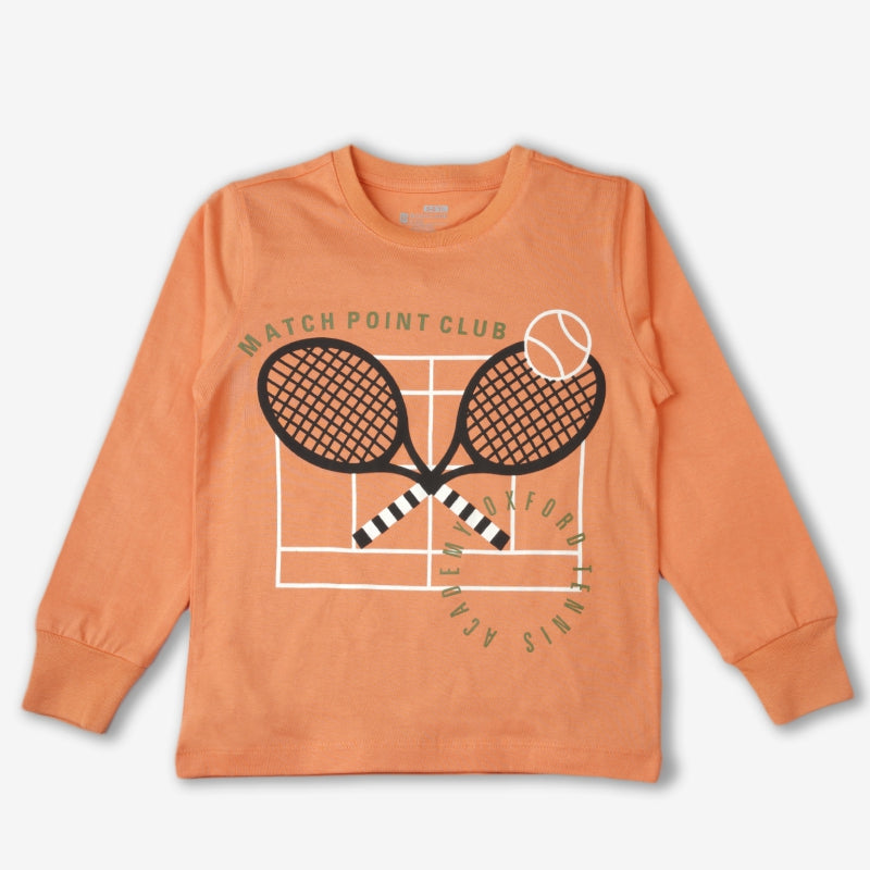 Bodycare Boys Tshirt Round Neck Full Sleeves Tangerine